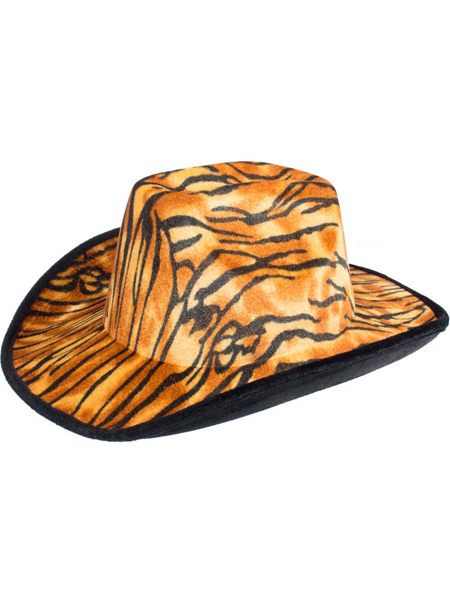 Tiger Print Cowboy Hat