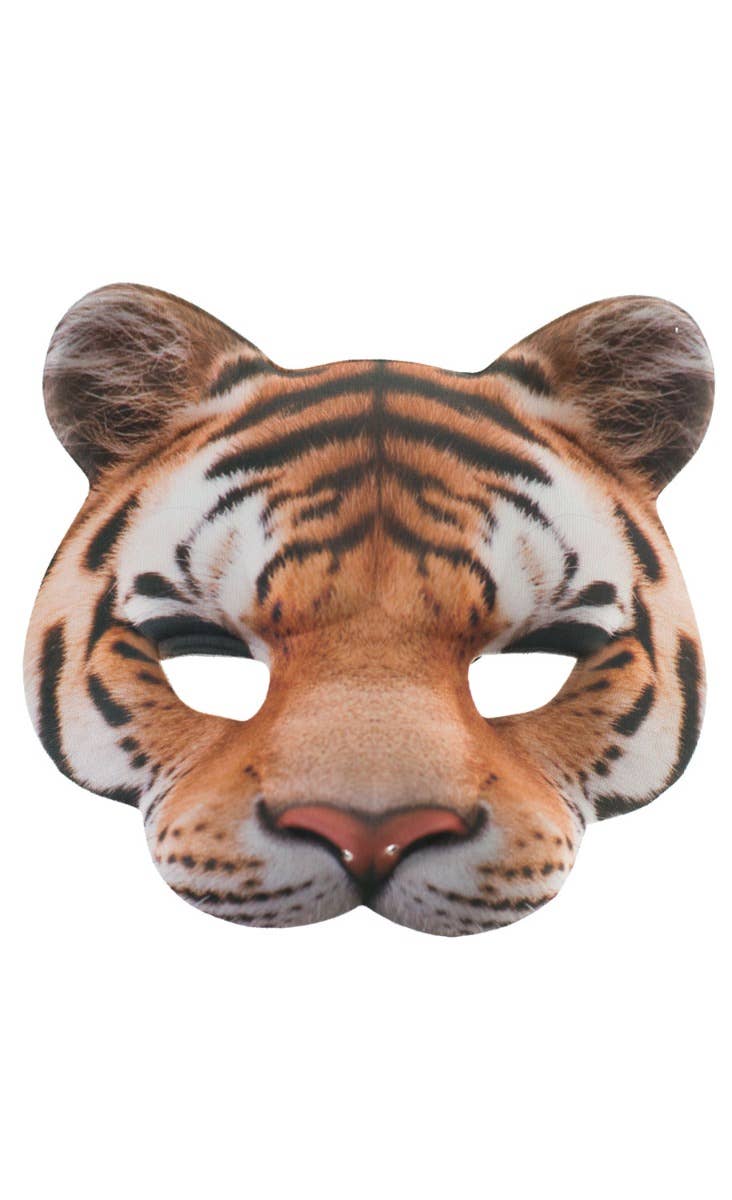 Kids Book Week Tiger Face Jungle Mask Costume Accessory Main Image