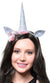  Silver Holographic Unicorn Costume Headband Accessory Set - Alternative Image