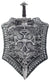 Medieval Antique Silver Shield and Sword Costume Weapon Set Main Image