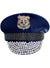 Bedazzled Blue Police Costume Hat - Main Image