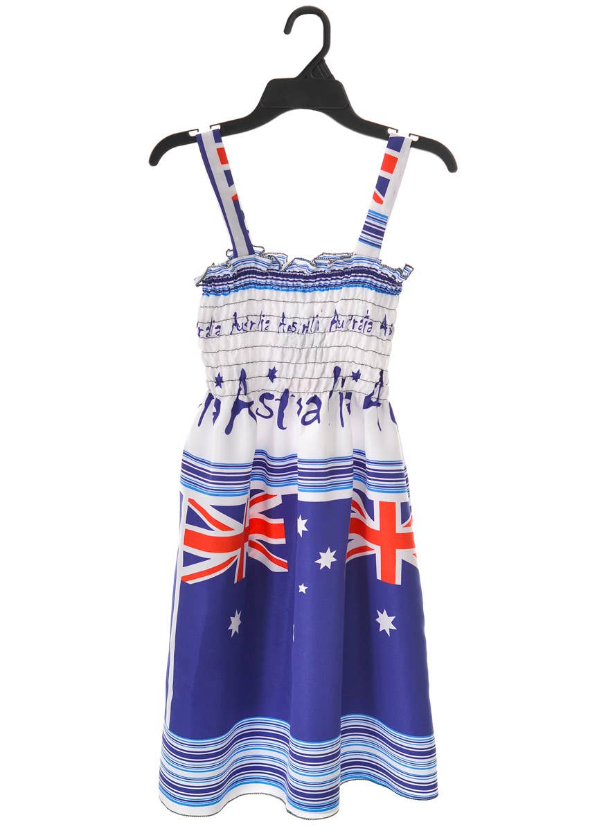 Aussie Flags Design Girls' Australia Day Summer Dress - Print Variation 2