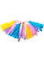 Yellow, Purple, Pink and Blue Pleated Pastel Rainbow Costume Tutu for Women