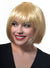 Image of Short Women's Blonde Bob Costume Wig with Fringe