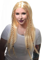 Image of Long Blonde Hippie Women's 1970s Costume Wig