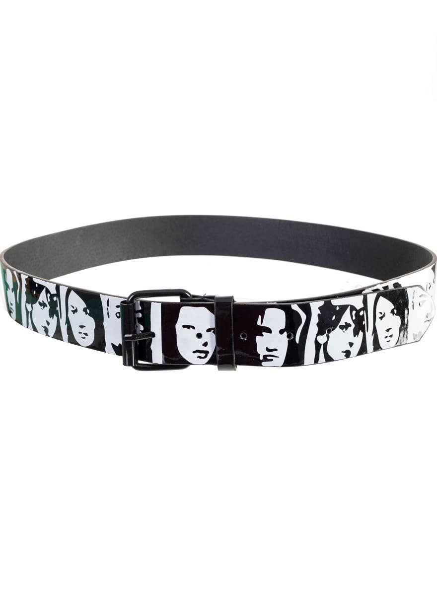 Black and White 80's Pop Art Costume Belt