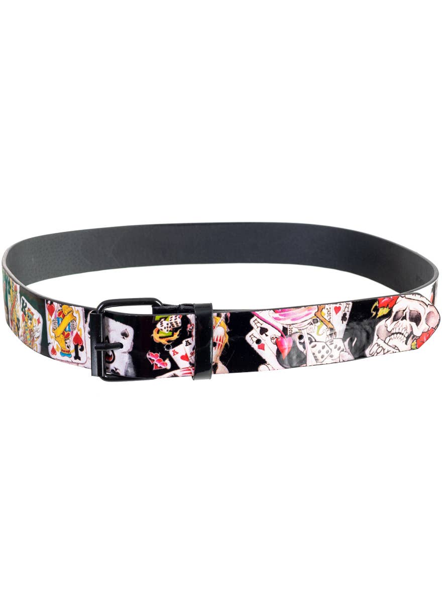 Novelty Tattoo Illustration Print Costume Belt