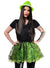 Womens Green and Black Lace Fluffy Costume Tutu - Close Image