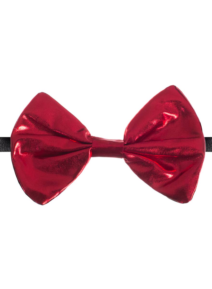 Red Metallic Bow Tie