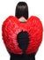 Large Red Feather Angel Wings Costume Accessory - Back Image