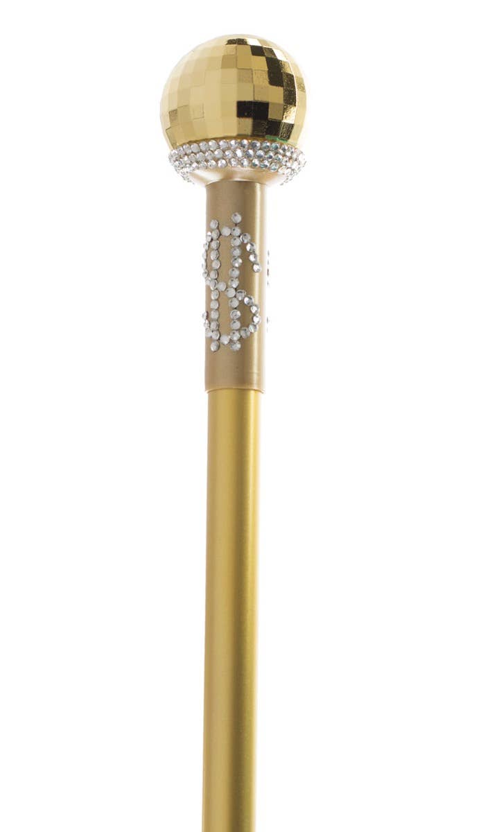 Gold Dollar Sign Rhinestone Pimp Cane Costume Accessory Zoom Image