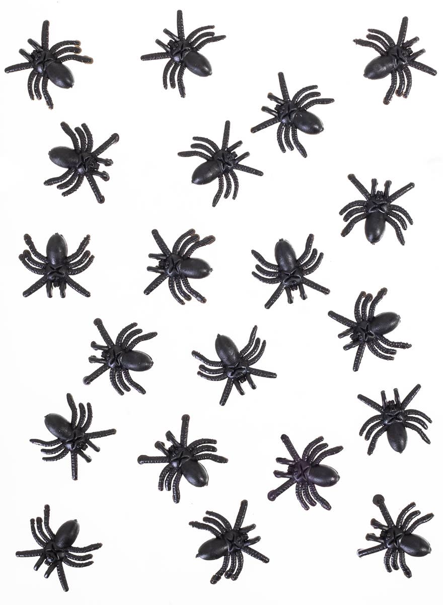 Mini Black Spiders Halloween Decoration | Fake Black Halloween Spiders