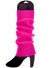 Bright Pink 1980s Knitted Leg Warmers Costume Accessory