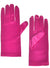 Hot Pink Satin Short Costume Gloves