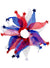 Australia Day Blue, Red and White Hair Ribbon with Stars 