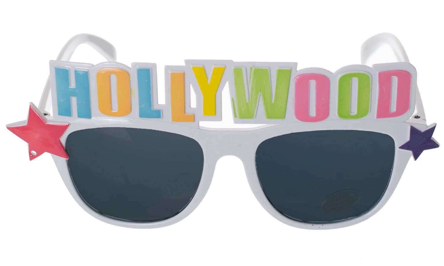 White Hollywood Costume Accessory Glasses Alternate Image