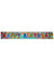 Rainbow Holographic 180cm Happy Birthday Party Banner - Main Image