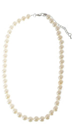 1920's Gatsby White Pearl Flapper Necklace Costume Accessory Main Image