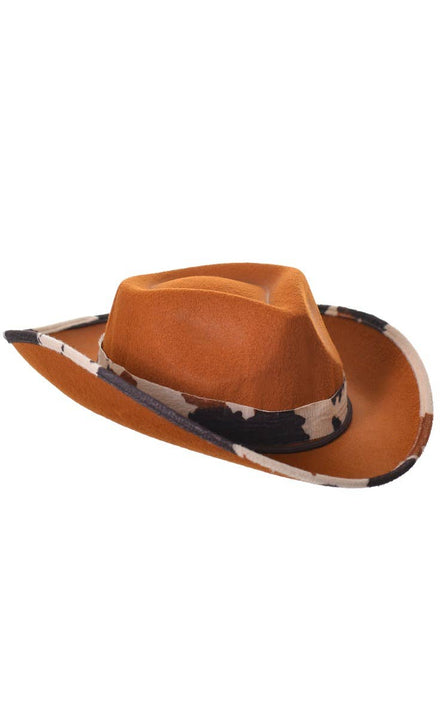 Brown Cowboy Stetson Costume Hat Accessory