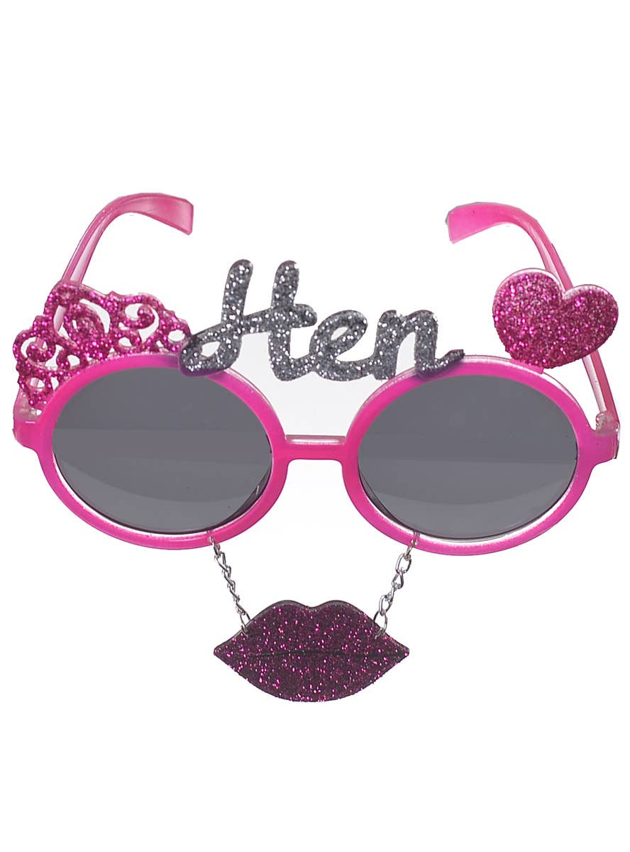 Pink Hen's Night Costume Glasses