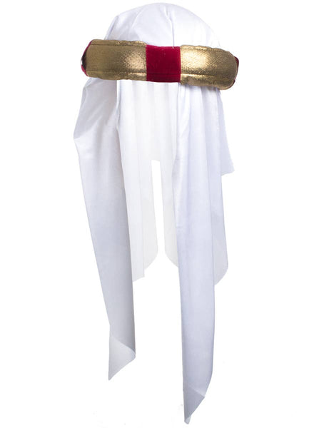 Gold and Maroon Desert Prince Costume Headpiece- Main Image