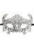 Silver Glitter Lace Cut Out Masquerade Mask