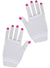 White Wrist Length Fishnet Costume Gloves Main Image