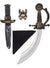 4 Piece Pirate Sword and Dagger Costume Accessory Set
