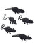 Pack of 5 Mini Black Mice Halloween Decoration