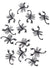 Mini Black Scorpions Pack of 12 Halloween Decoration