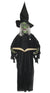 Black Haunted House Halloween Wicked Green Talking, Moving And Light Up Witch Decoration Main Image 