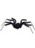 Giant Black Poseable Halloween Spider with Hair and Lights