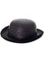 Black Sparkly Cabaret Bowler Costume Hat