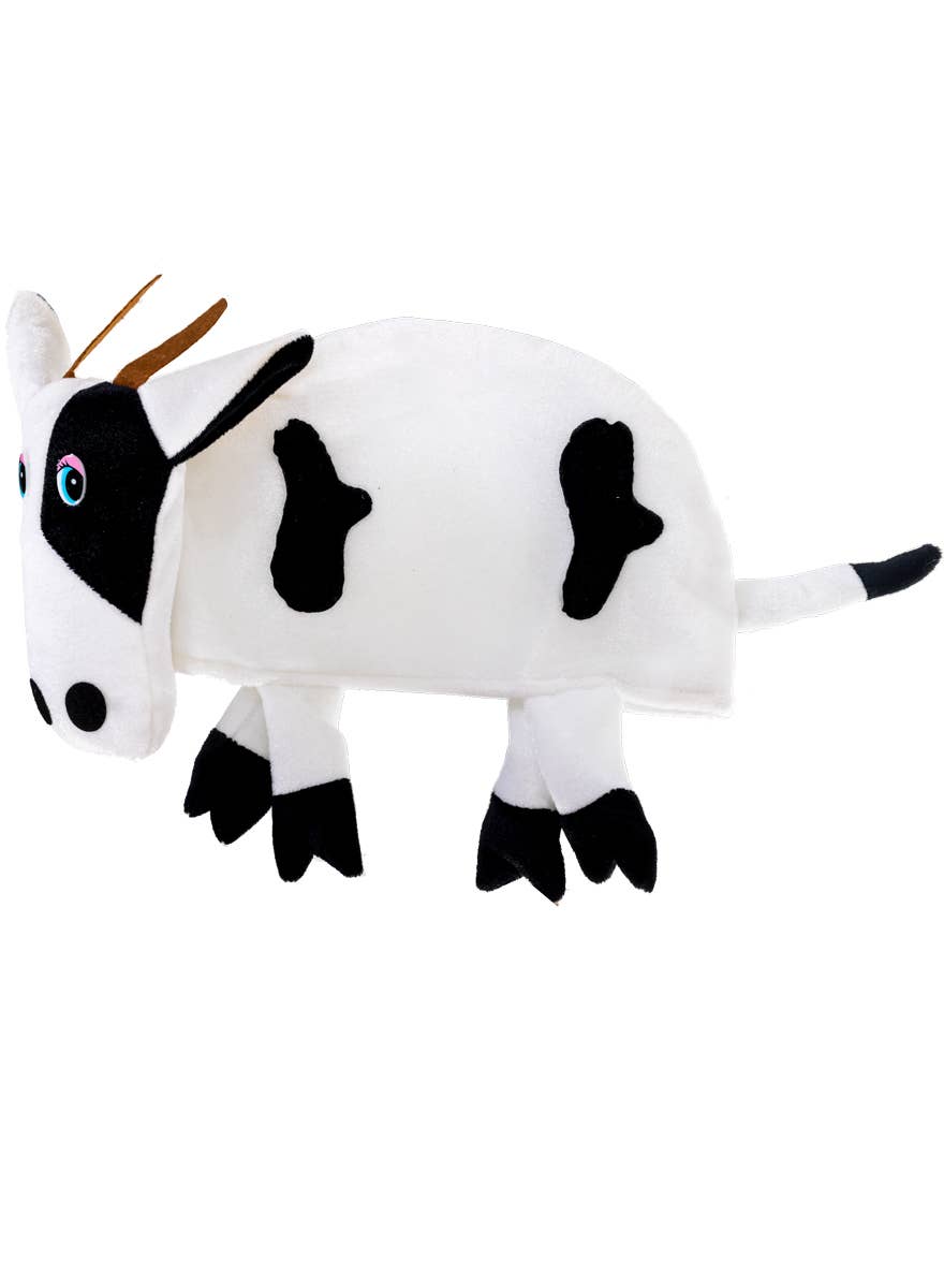 Funny Black and White Cow Costume Hat