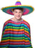 Adult's Large Multi Colour Straw Mexican Sombrero Costume Accessory Hat