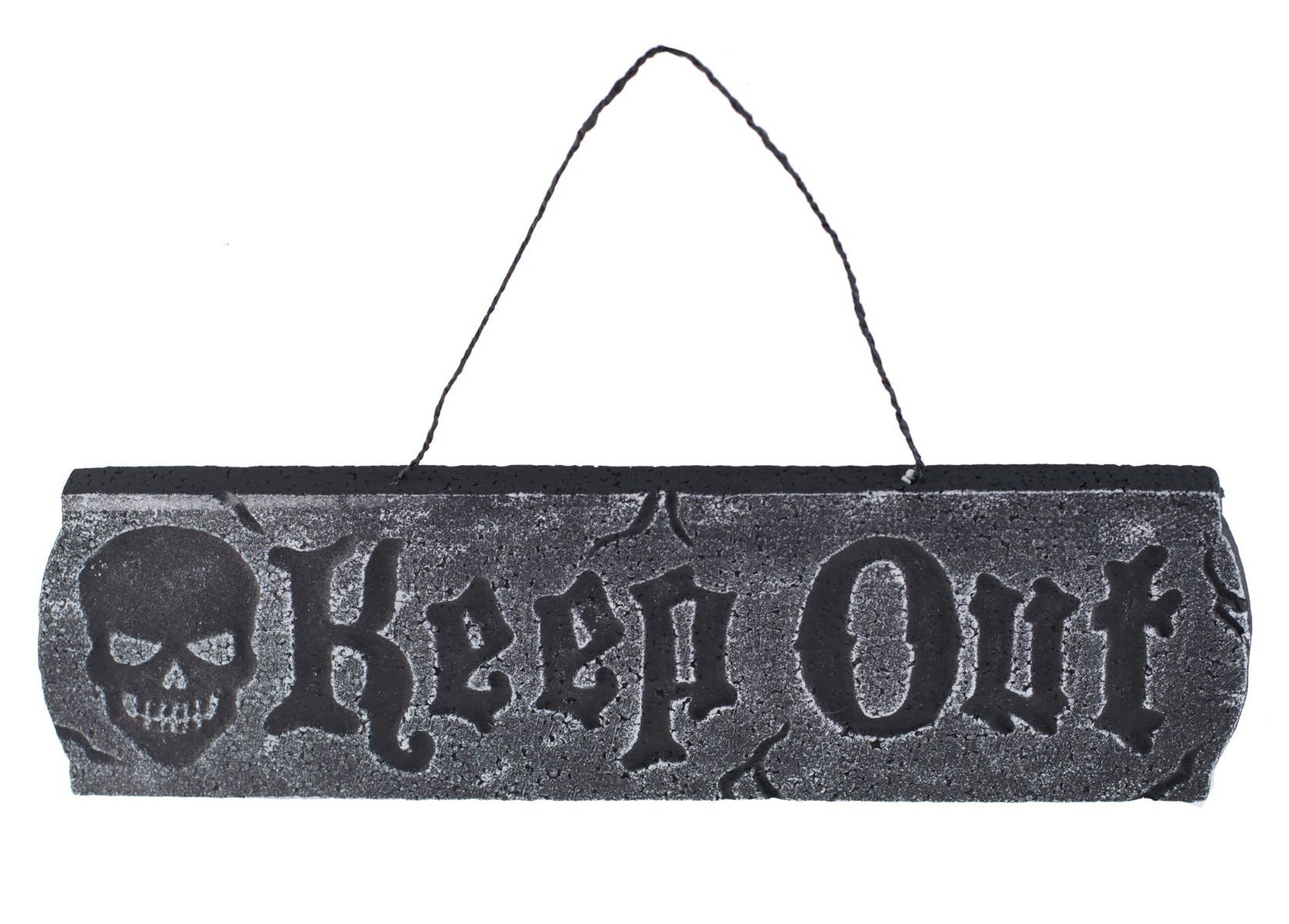 Creepy Keep Out Sign Halloween Prop - Alternate Image