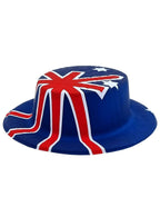 Short Plastic Australian Flag Aussie Top Hat - Main Image