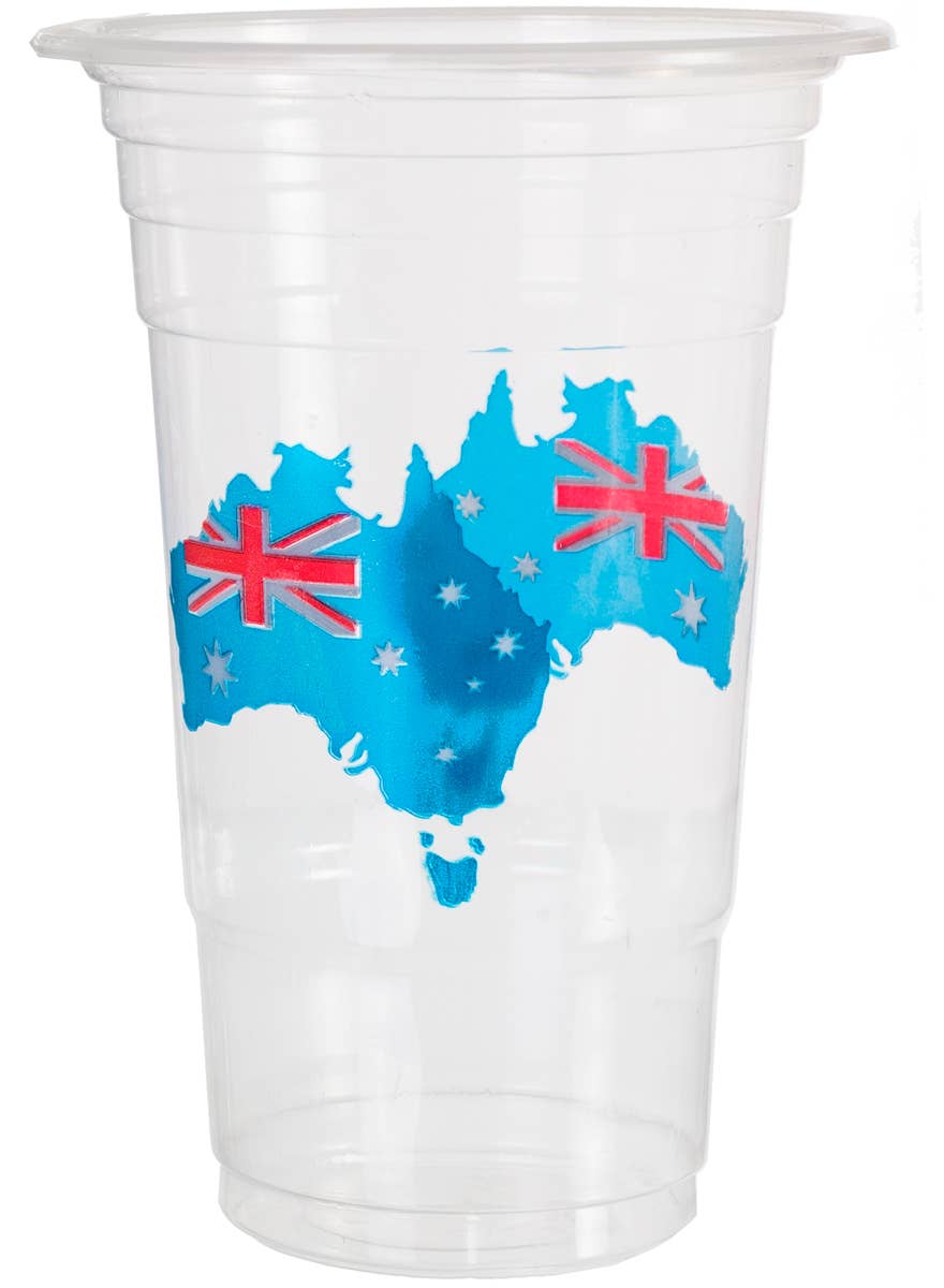 Aussie Flag Pack of 8 Plastic Cups - Alternate Image