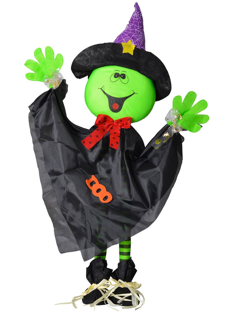 Child Friendly Standing Black Witch Halloween Decoration 