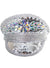 Deluxe Silver Jewelled Light Up Festival Hat