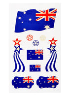 Aussie Flags and Stars Temporary Costume Tattoos - Main Image