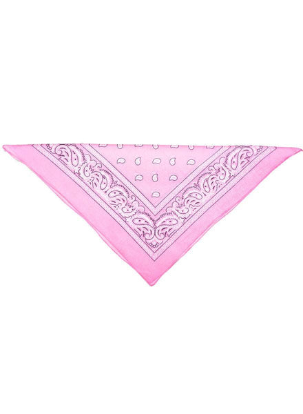 Pink Paisley Print Cow Girl Costume Bandanna