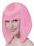 Womens Short Pale Pink Bob Wig with Front Fringe