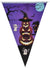 Purple Stacked Halloween Pumpkins 10 Flag Bunting Decoration - Main Image