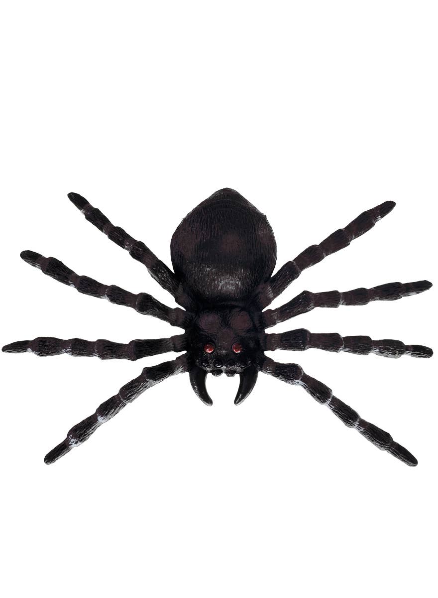 Black and Brown Plastic Spider Halloween Decoration