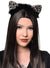 Cat Ears Costume Headband with Snow Leopard Print and Flashing Lights