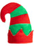 Striped Red and Green Christmas Elf Costume Hat