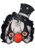 Black and White Glitter Evil Clown Costume Mask