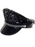 Black Sequin Festival Hat with Chain