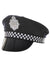 Adults Black and White Chequered Police Officer Costume Hat 